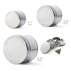Space Case 4 Piece Aluminum Grinder Sifter - Small, Medium or Large