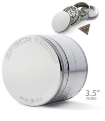 Space Case 4 Piece Aluminum Grinder Sifter - Small, Medium or Large