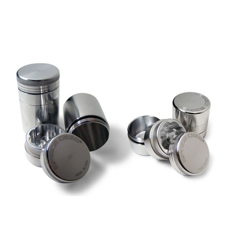 Space Case Scout 3 Piece Grinder with Storage Container choose Small or Medium